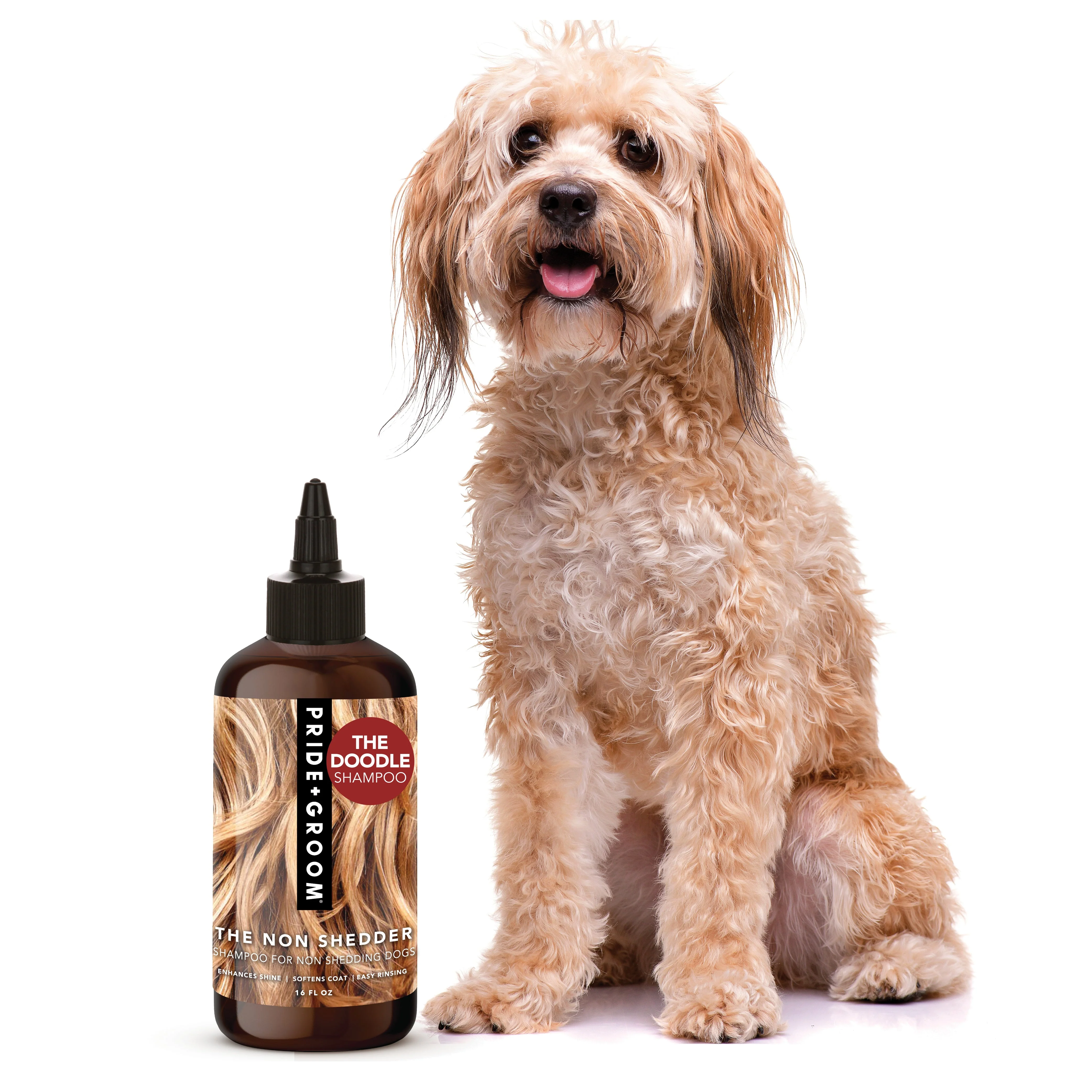 Pride + Groom THE NON SHEDDER Dog Shampoo — Hydrating, Detangling, Hypoallergenic Formula - Image 4